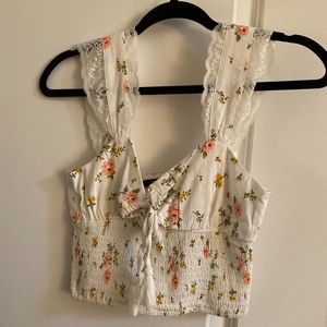 FLORAL CROP TOP